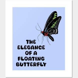 "The elegance of a floating butterfly" Posters and Art